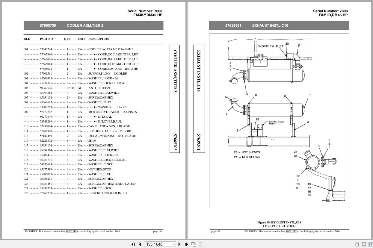 Atlas Copco Blast Hole Drill DM45 Parts List (2)