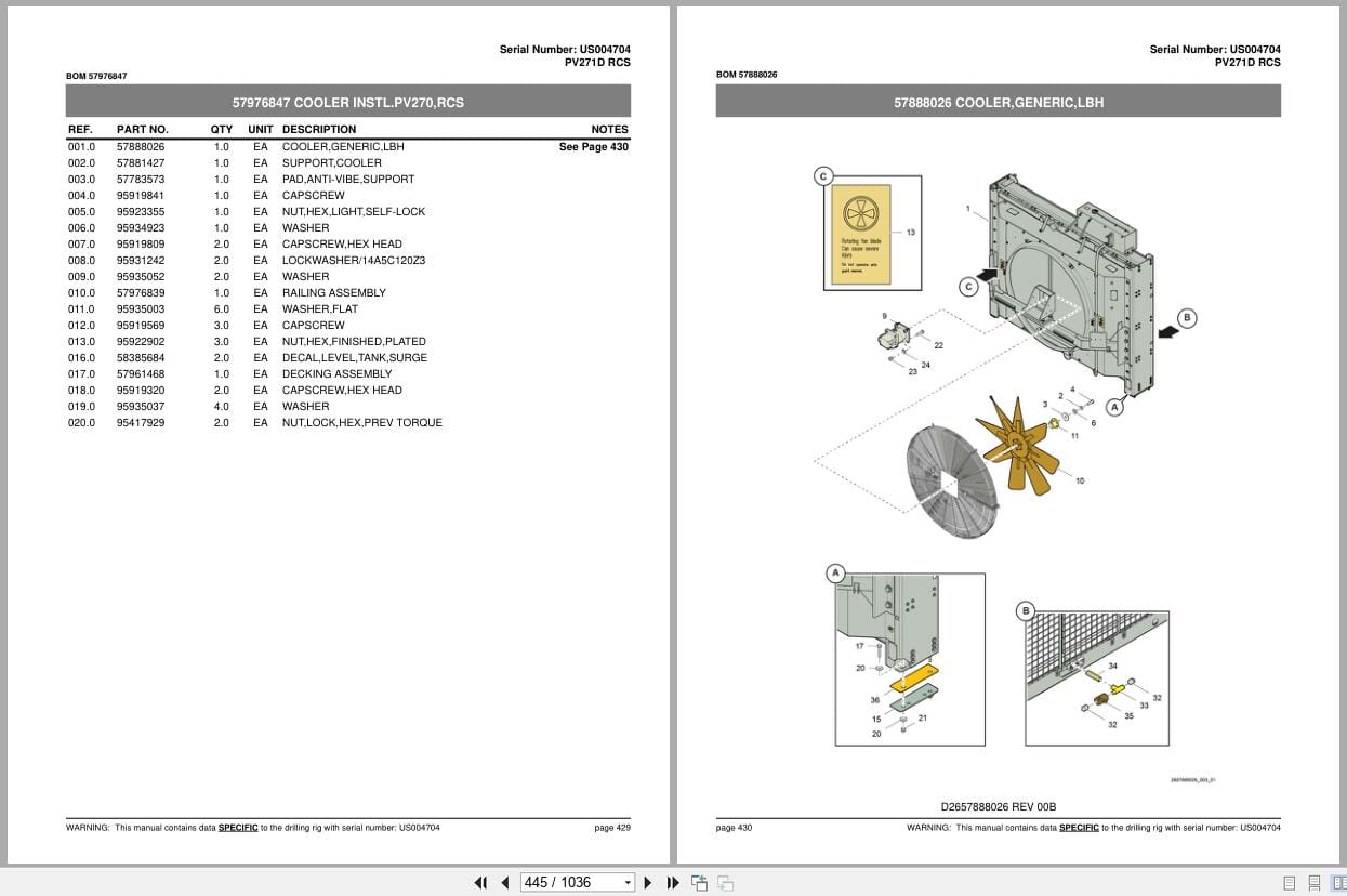Atlas Copco Drill Rigs PV217D RCS Parts List 2014 (2)