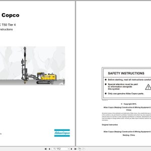 Atlas Copco Drill Rigs PowerROC T50 Tier 4 Operators Instruction 2014 (1)
