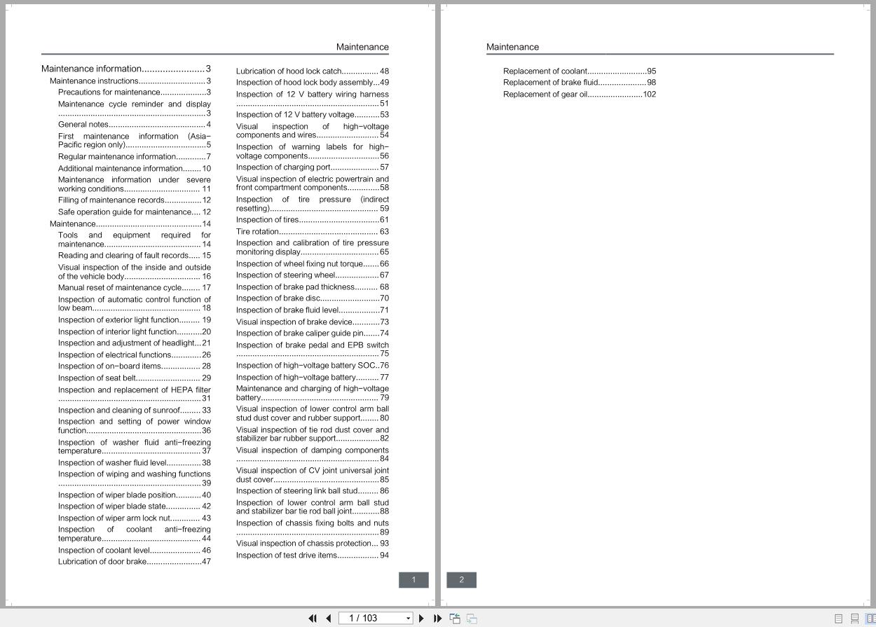 BYD ATTO3 Maintenance Manual (1)