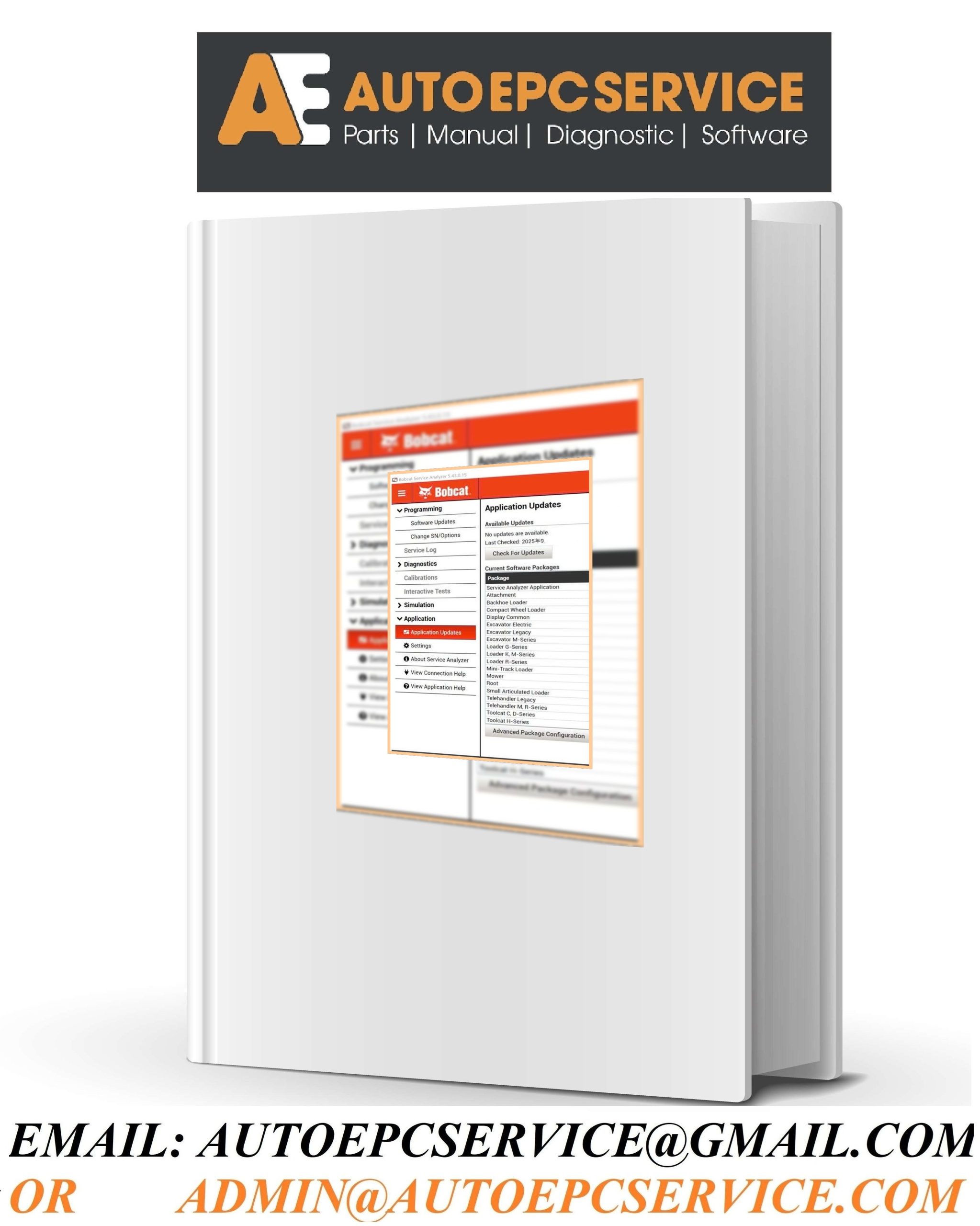 Bobcat Service Analyzer 5.43.0.15 09.2025 Diagnostic Program Remote Cover