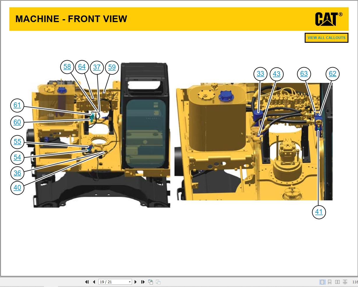 CAT Excavator 330 330GC 330MHPU Hydraulic Diagram M0134897 03 2