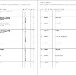 CAT Forklift NRR30 Chassis Mast And Options Parts Catalog SEBN2702 04 (1)