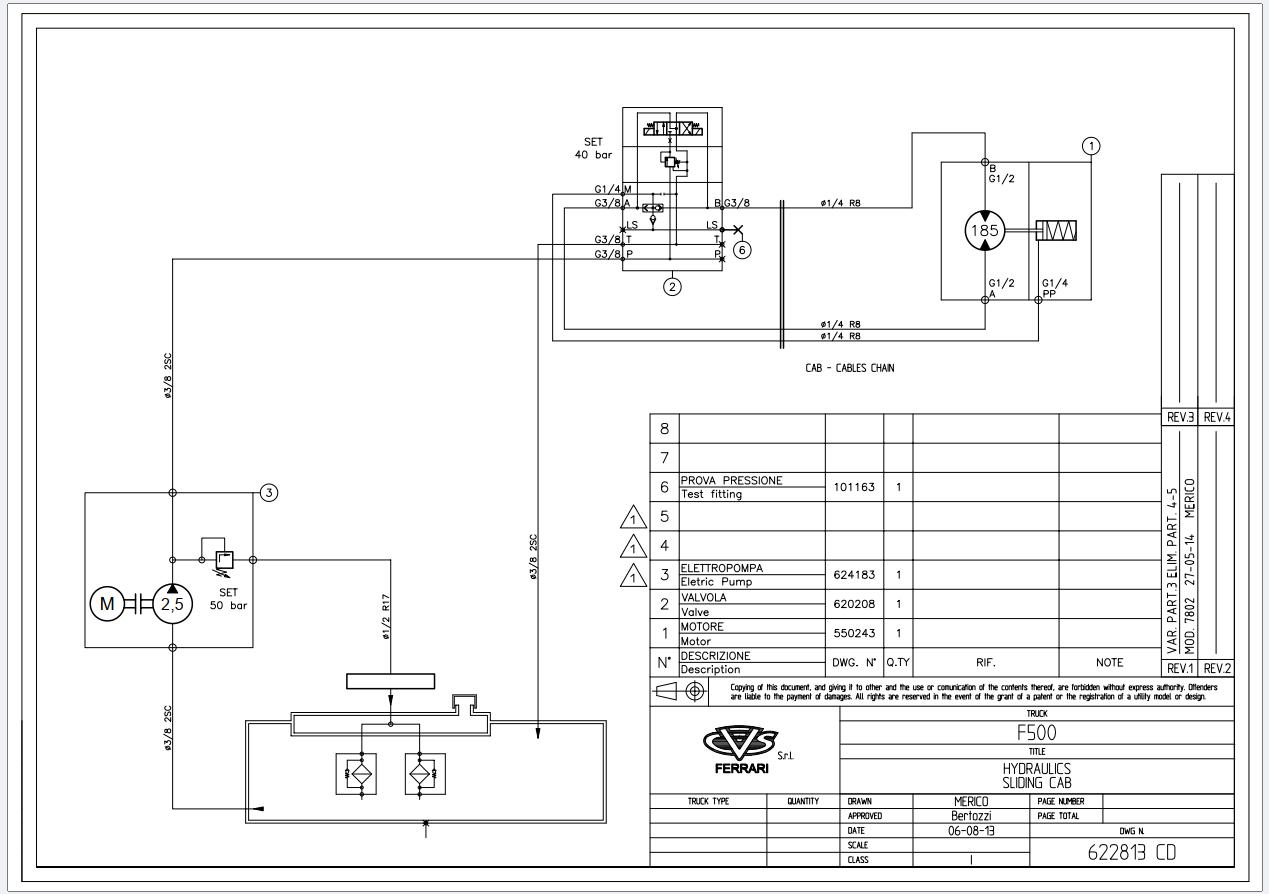CVS FERRARI Reach Stackers F500 Hydraulic Schematic (1)