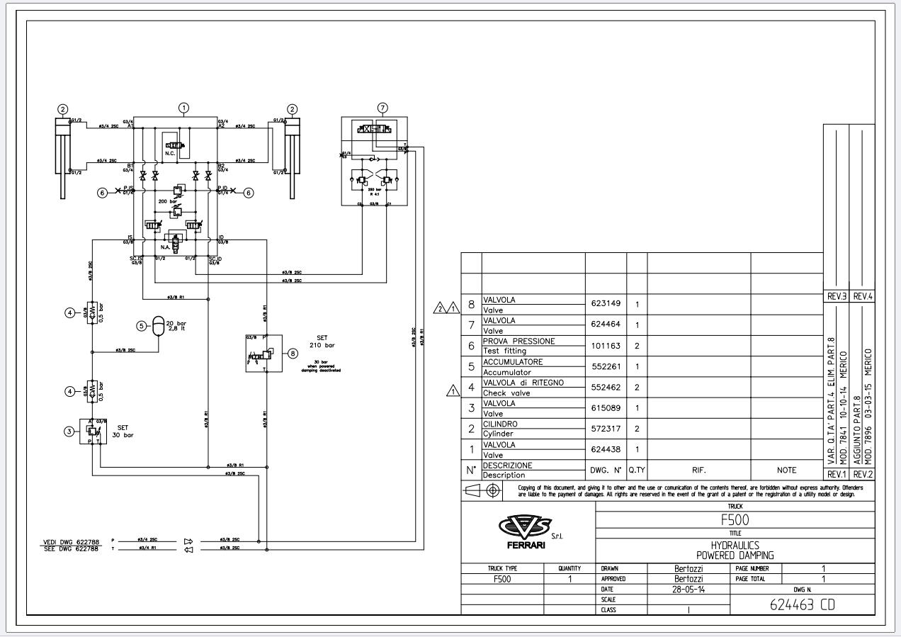 CVS FERRARI Reach Stackers F500 Hydraulic Schematic (2)