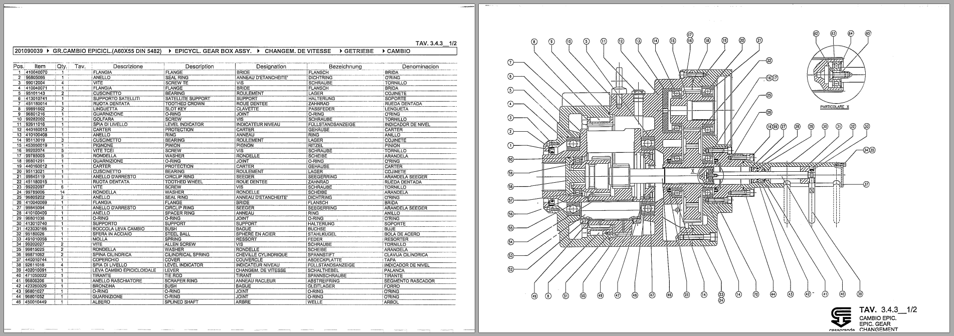 Casagrande Crawler Drill C6 Parts Manual C6ZU0658 (3)