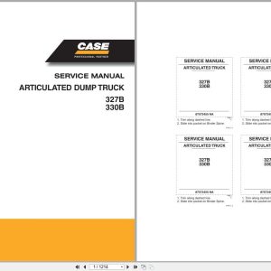 Case Articulated Dump Truck 327B 330B Service Manual 87573455NA 2006 (1)
