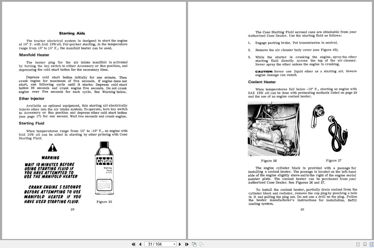 Case Articulated Loader W14 Operators Manual 9 4195 (2)