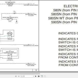 Case Backhoe Loader 580N 580SN 580SN WT 590SN Electrical Schematic 84582771 (1)