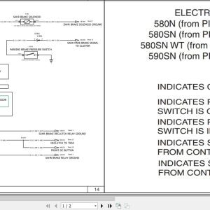 Case Backhoe Loader 580N 580SN 580SN WT 590SN Electrical Schematic 84582774 (1)