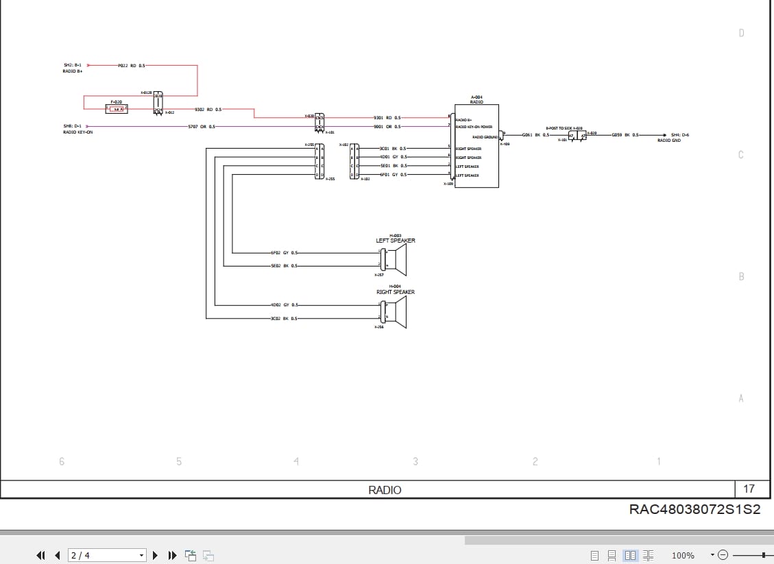 Case Backhoe Loader 580N 580SN 580SNWT 590SN Tier 4B Electrical Schematic RAC48038072 (2)