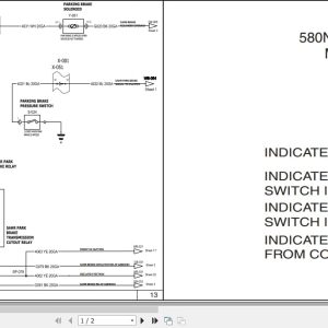 Case Backhoe Loader 580N Electrical Schematic RAC84470422 (1)