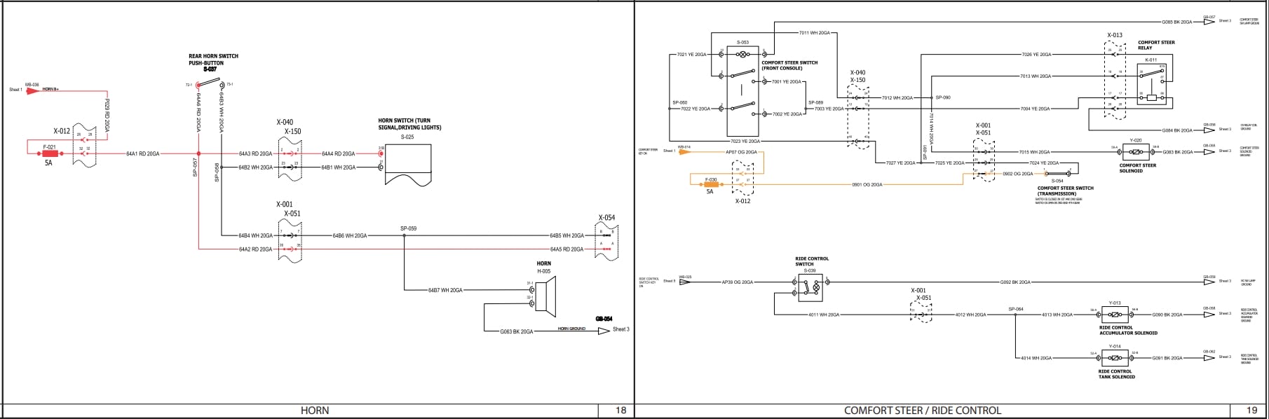 Case Backhoe Loader 580SN 580SN WT 590SN Electrical Schematic RAC84470423 (2)