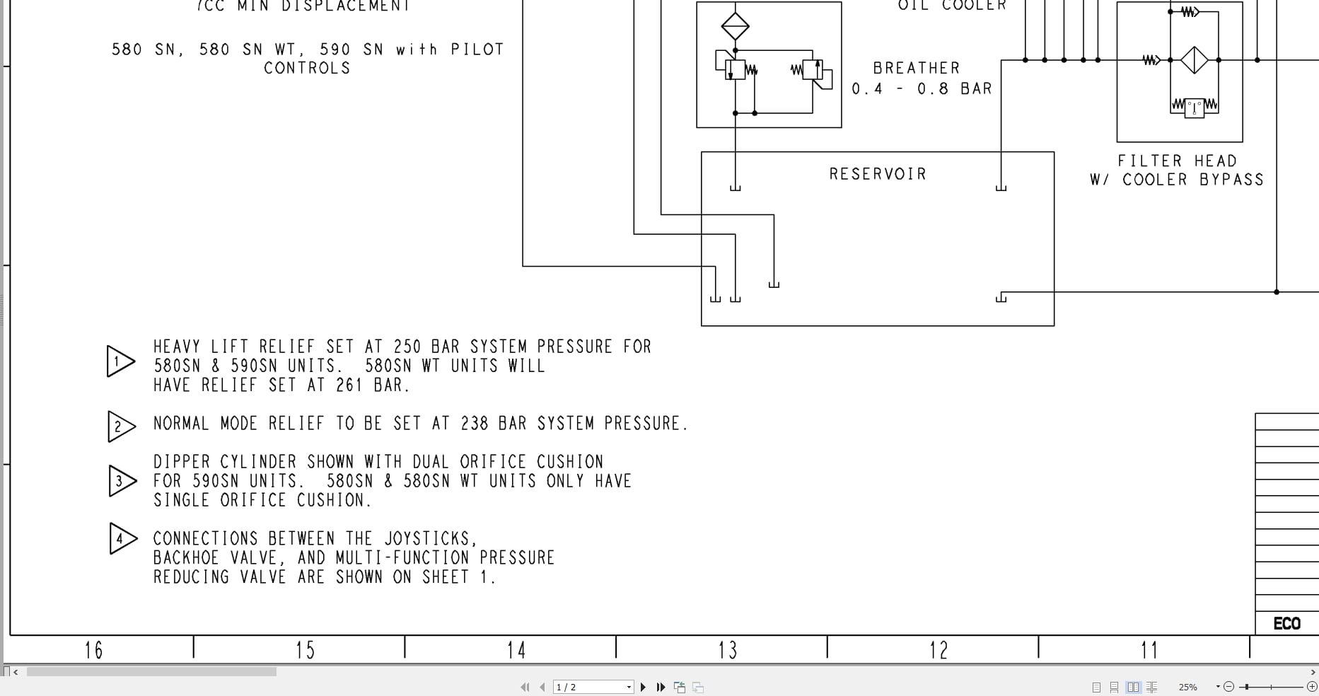 Case Backhoe Loader N Series Hydraulic Schematic 84262099 (2)