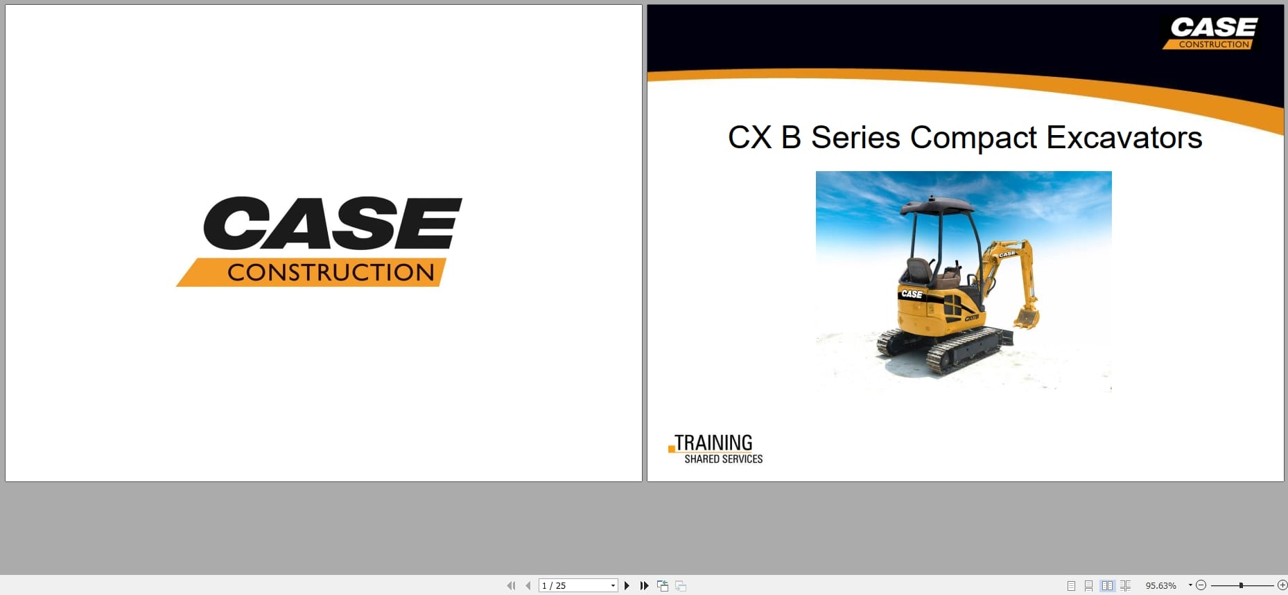 Case Compact Excavator CX B Series Service Training (1)