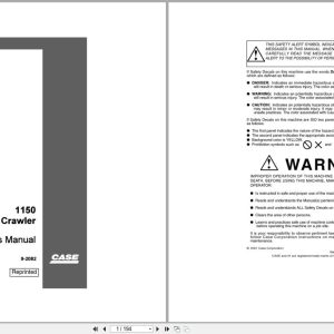 Case Crawler Dozer 1150 Operators Manual 9 2082 (1)