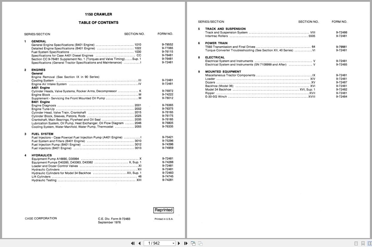 Case Crawler Dozer 1150 Service Manual 9 79552 (1)