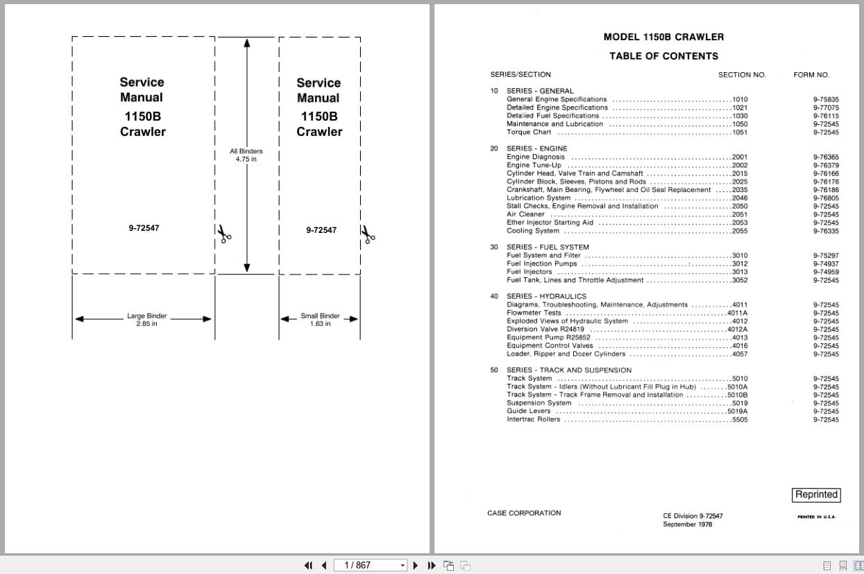 Case Crawler Dozer 1150B Service Manual 9 72547 (1)