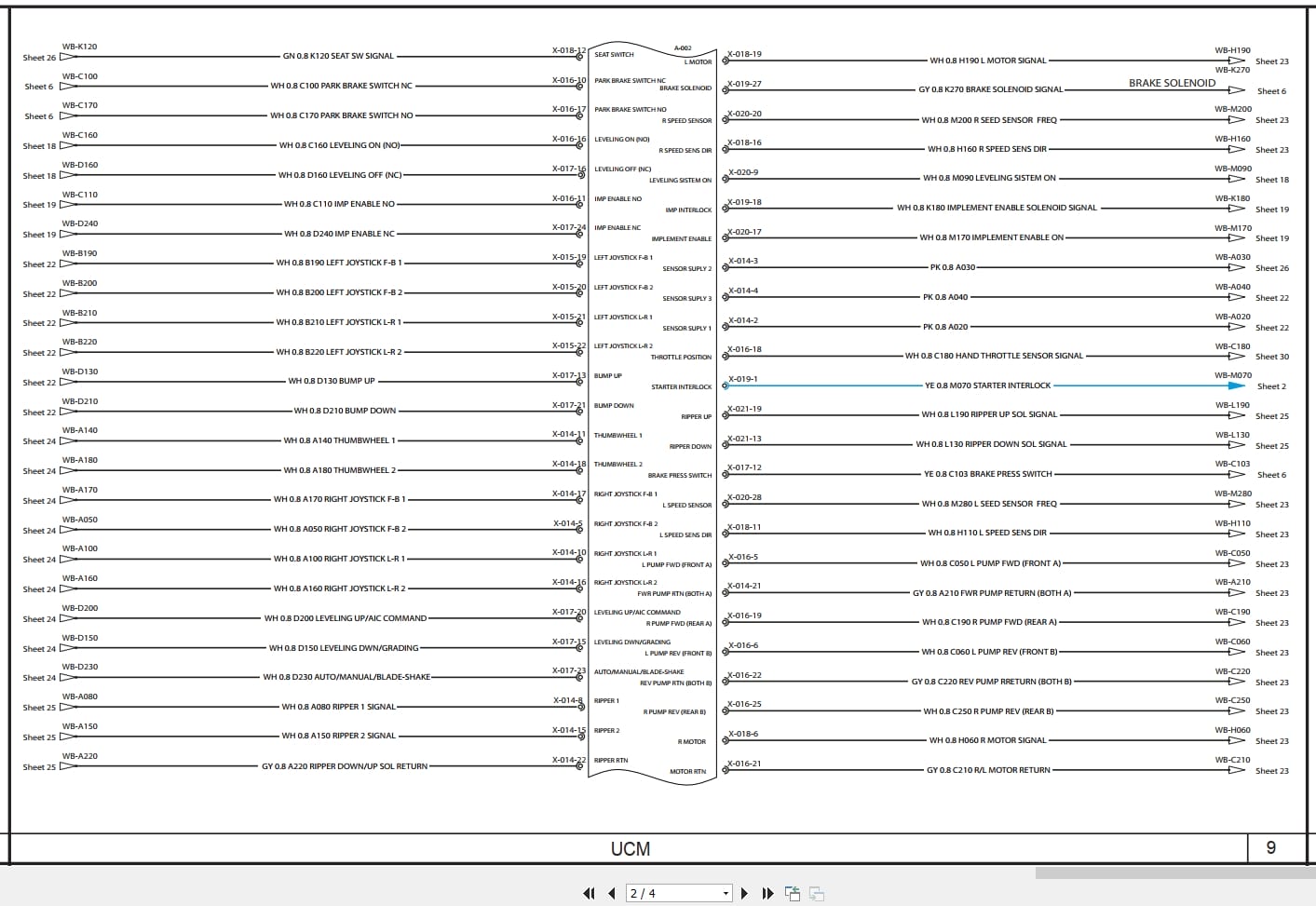 Case Crawler Dozer 1150M 1650M Tier 4A Stage IIIB Electrical Schematic RAC47619956 (2)