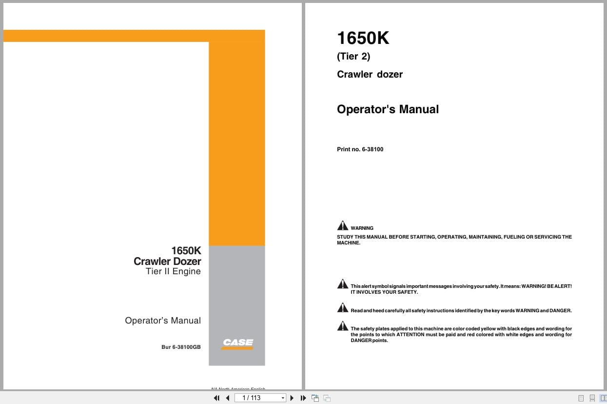 Case Crawler Dozer 1650K Tier 2 Operators Manual 6 38100GB (1)