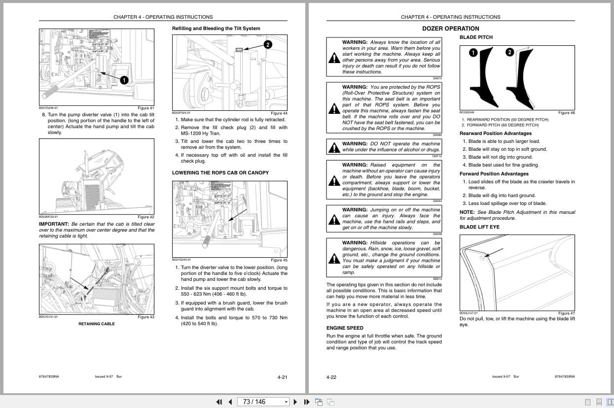 Case Crawler Dozer 1650L Operators Manual 87647839NA (2)
