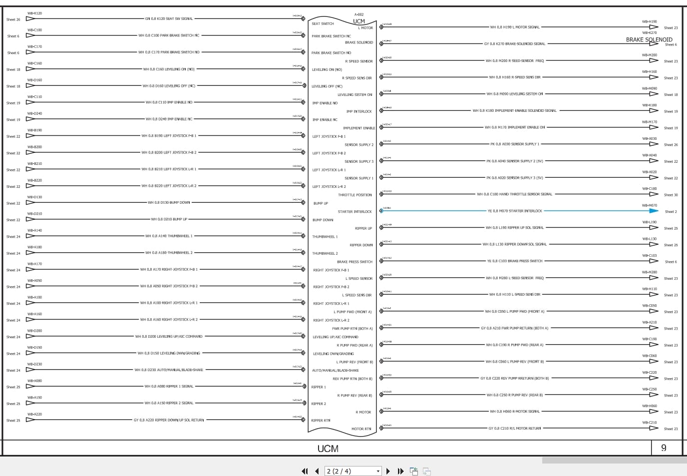Case Crawler Dozer 1650M 1150M Tier 4 Electrical Schematic RAC47619956 (2)