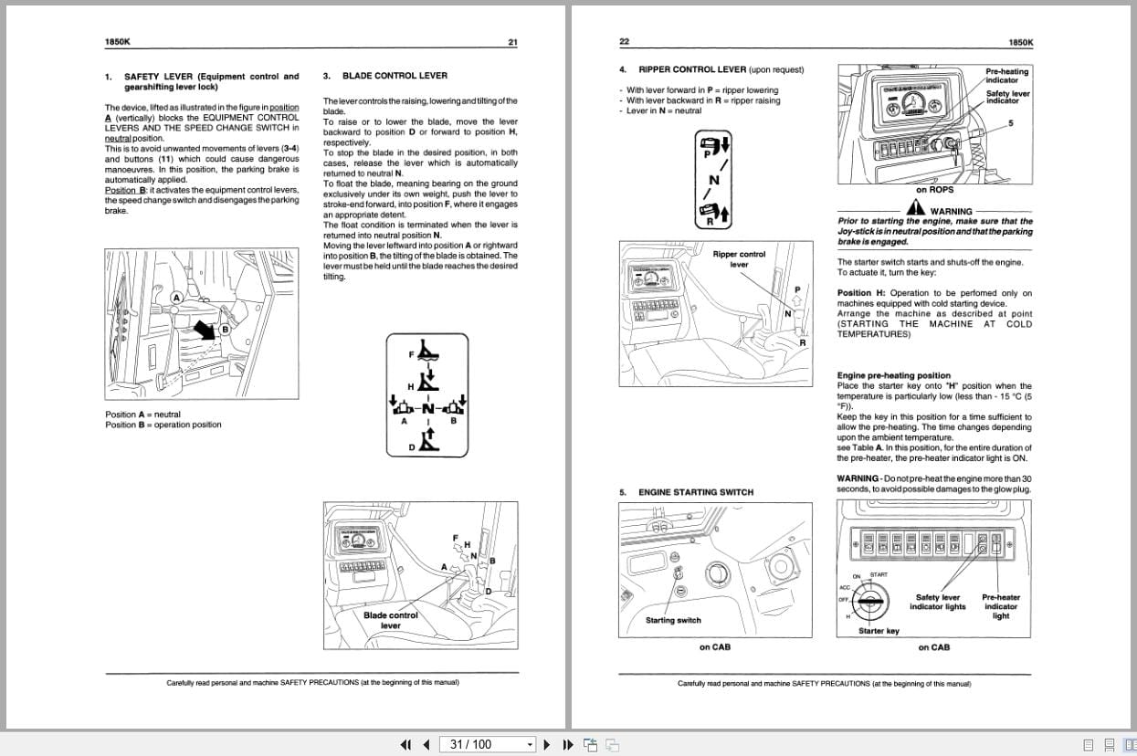 Case Crawler Dozer 1850K Operators Manual 6 32261 (2)