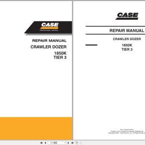 Case Crawler Dozer 1850K Tier 3 Repair Manual 87630287NA (1)