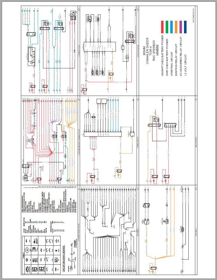 Case Crawler Dozer 2050M Tier 4 Electrical Schematic RAC47645623