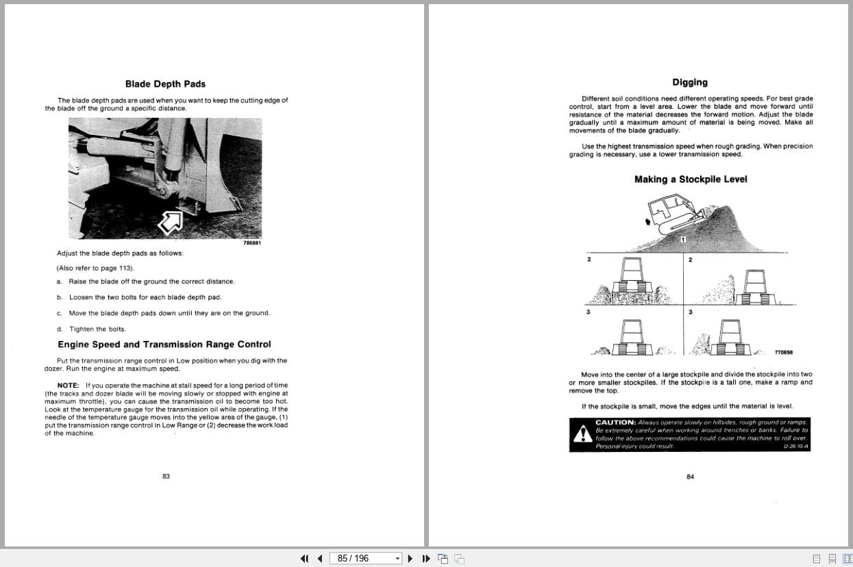 Case Crawler Dozer 450B 455B Operators Manual 9 6403 (2)