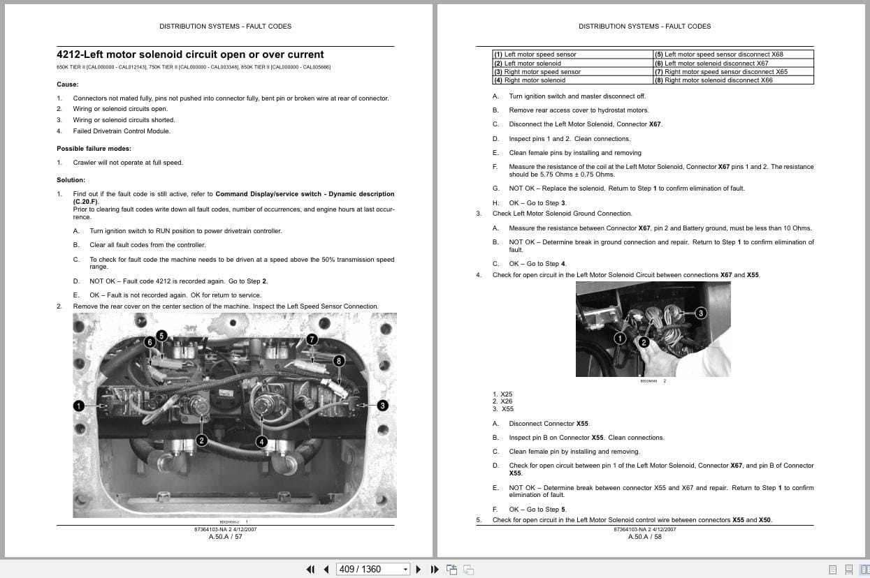 Case Crawler Dozer 650K 750K 850K Tier 3 Repair Manual 87364103 NA (2)