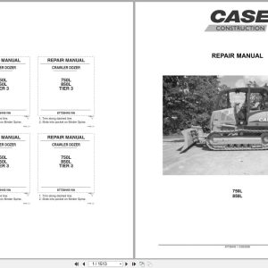 Case Crawler Dozer 750L 850L Tier 3 Repair Manual 87728445 (1)