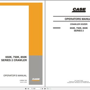 Case Crawler Dozer Series 2 650K 750K 850K Operators Manual 6 85641NA (1)