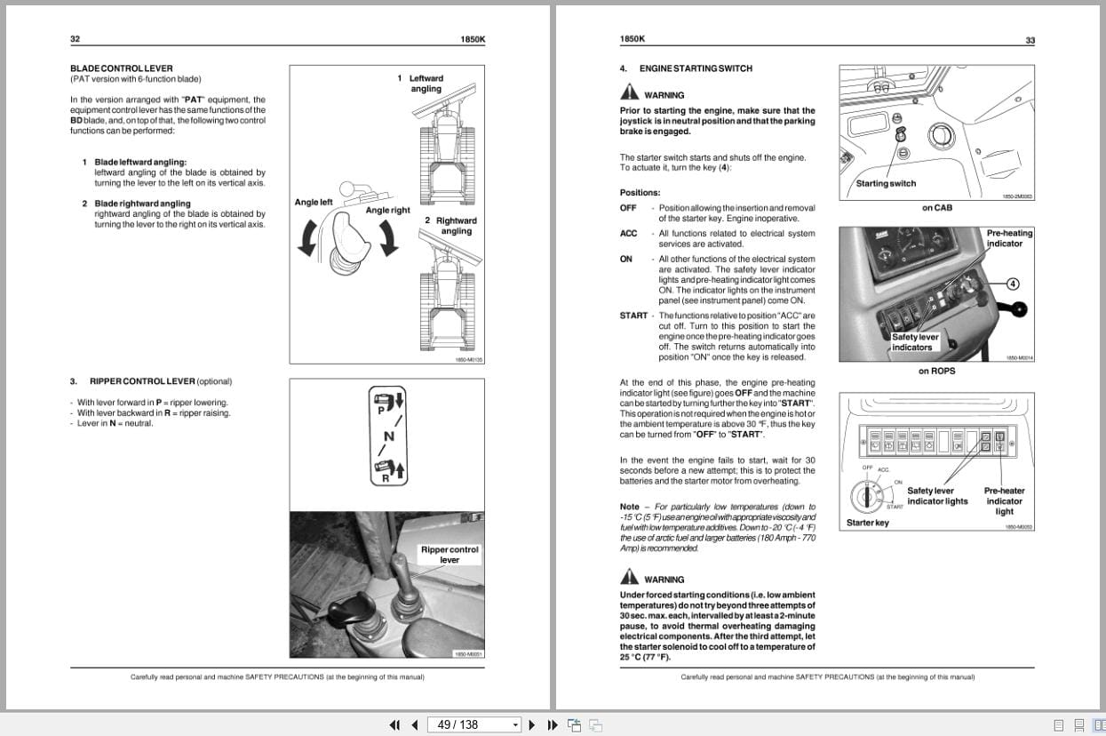 Case Crawler Dozer Series 3 1850K Tier 3 Operators Manual 87611939NA (2)