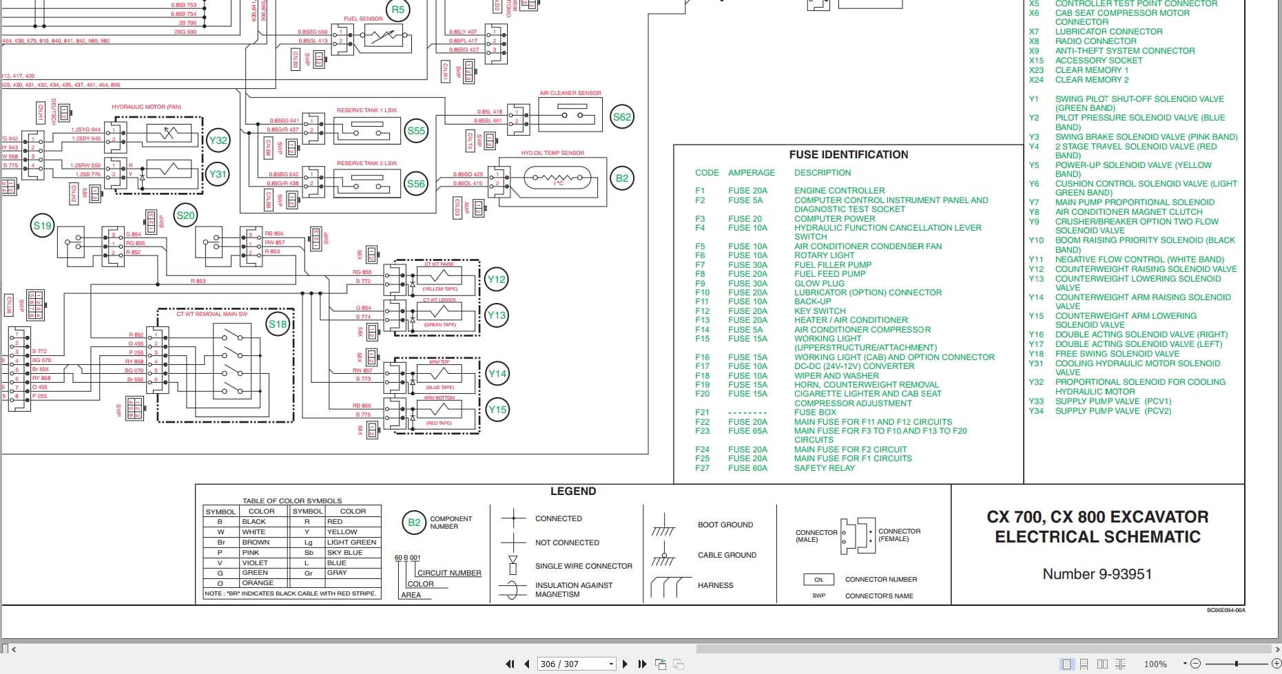 Case Crawler Excavator CX800 Tier 3 Schematic Set 87539044NA (4)