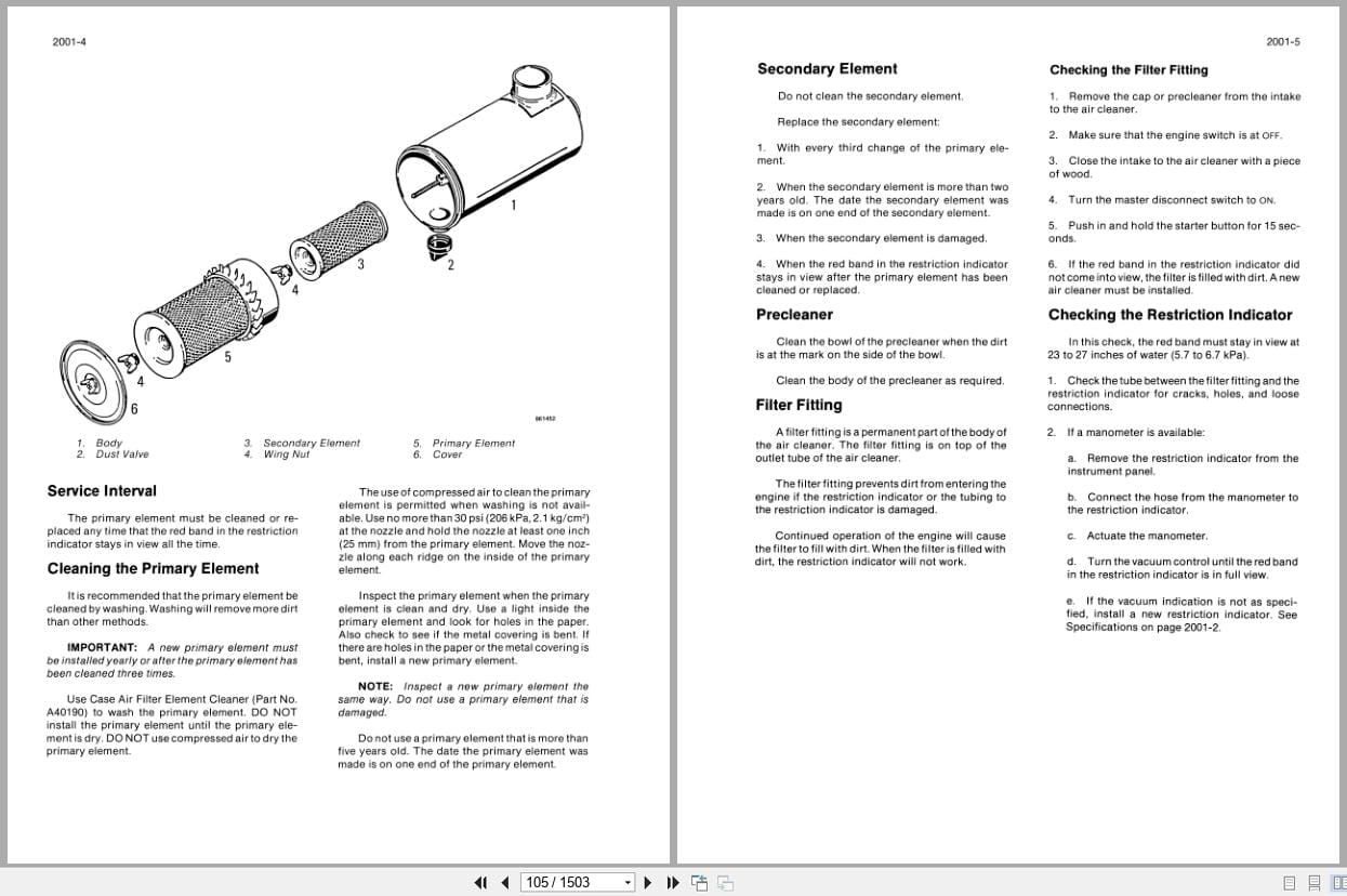 Case Crawler Loader 1150E 1155E Service Manual 8 10861 (2)