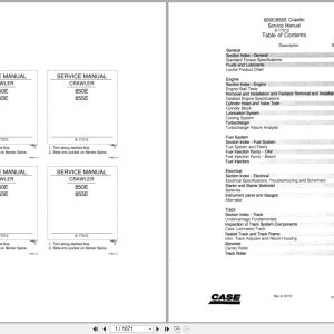 Case Crawler Loader 850 850E Service Manual 8 17012 (1)