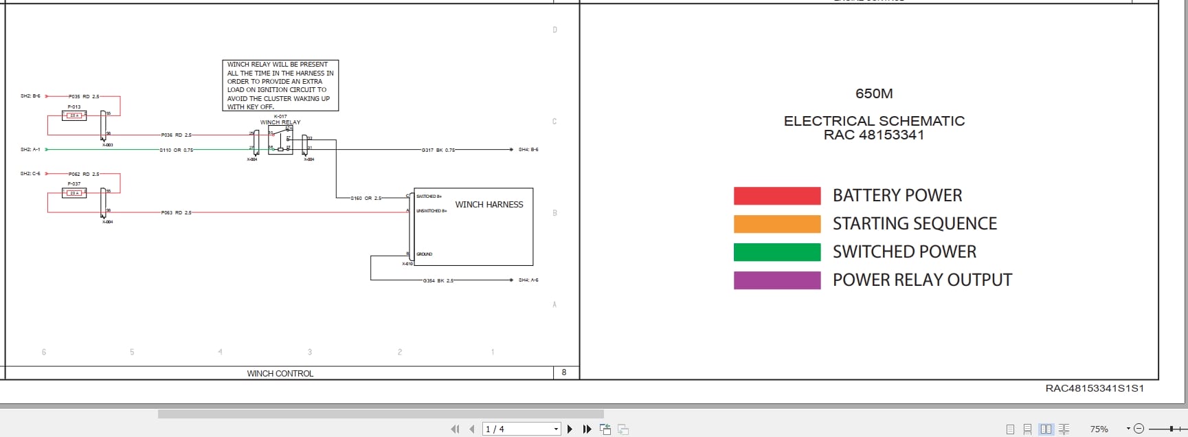 Case Crawler Tractor 650M Electrical Schematic RAC48153341 (1)