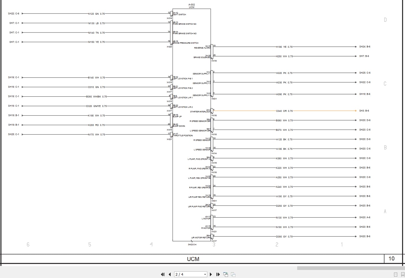 Case Crawler Tractor 650M Electrical Schematic RAC48153341 (2)