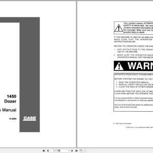 Case Dozer 1450 Operators Manual 9 4484 (1)