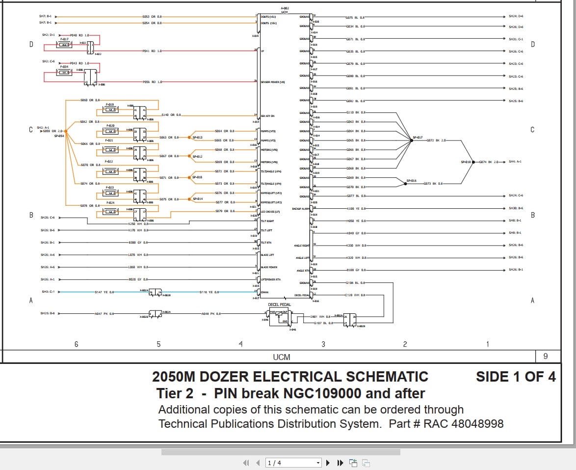 Case Dozer 2050M Tier 2 Electrical Schematic RAC48048998 (1)