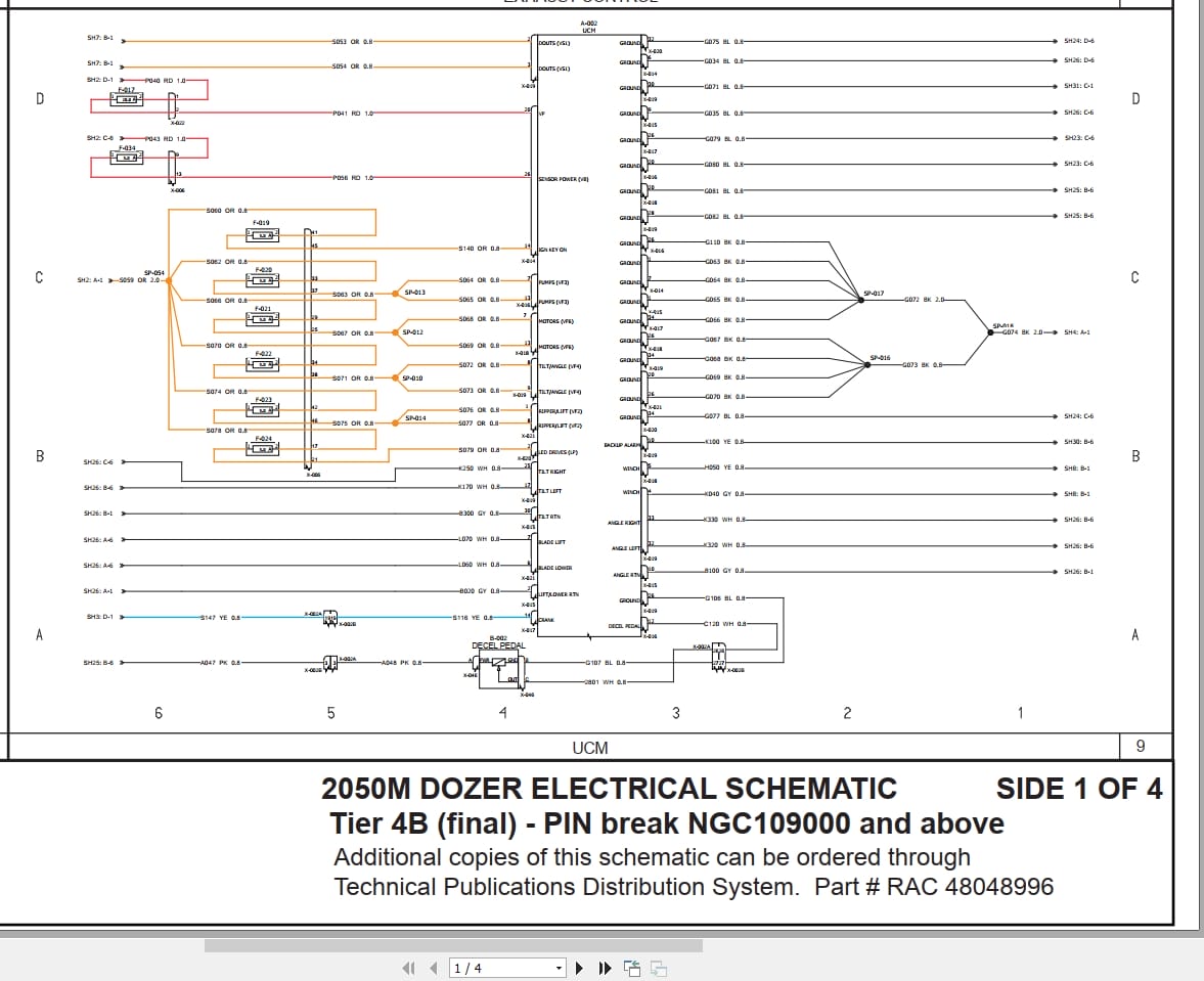 Case Dozer 2050M Tier 4B Electrical Schematic RAC48048996 (1)
