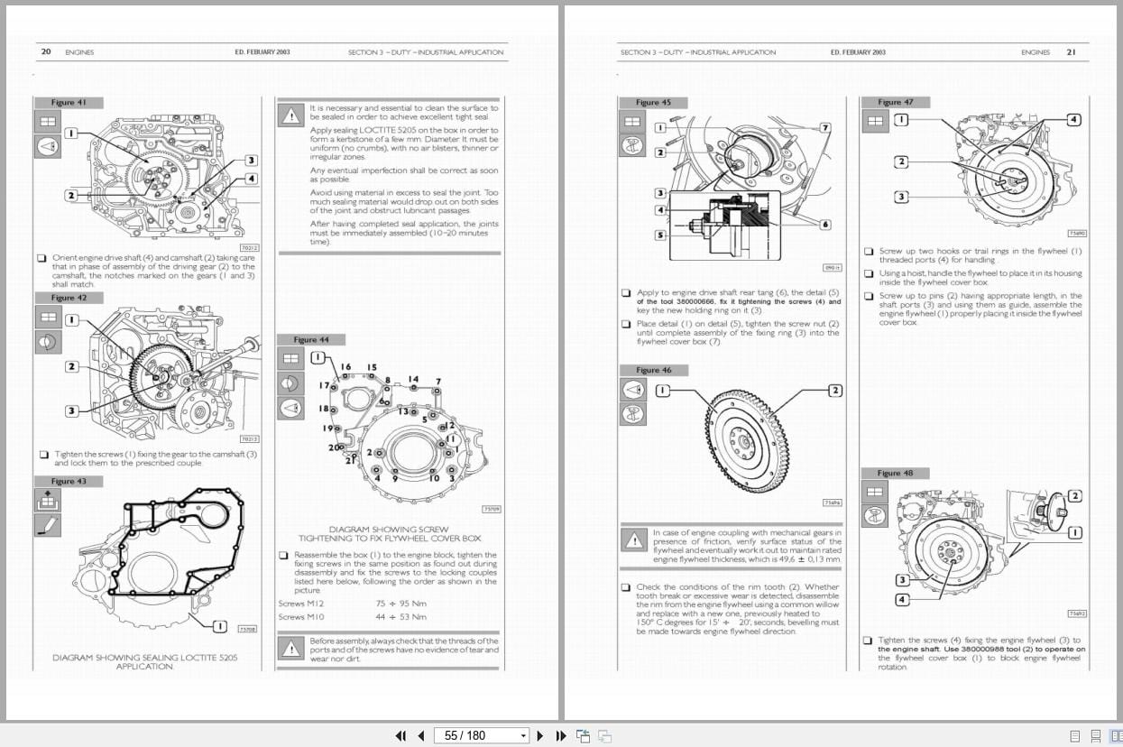 Case Engine 445M2 445TM2 668TM2 Service Manual 6 74500NA (2)