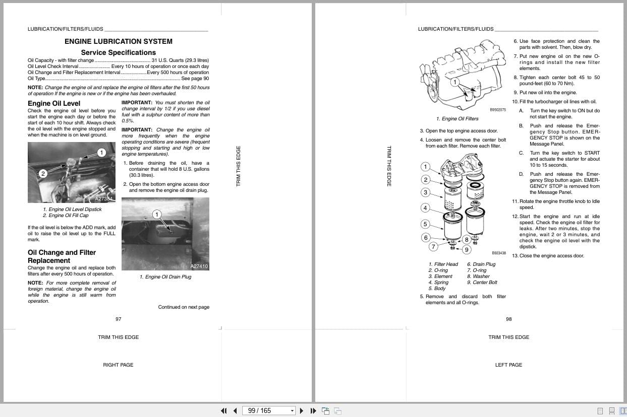Case Excavator 9050B Operators Manual 9 25850 (2)