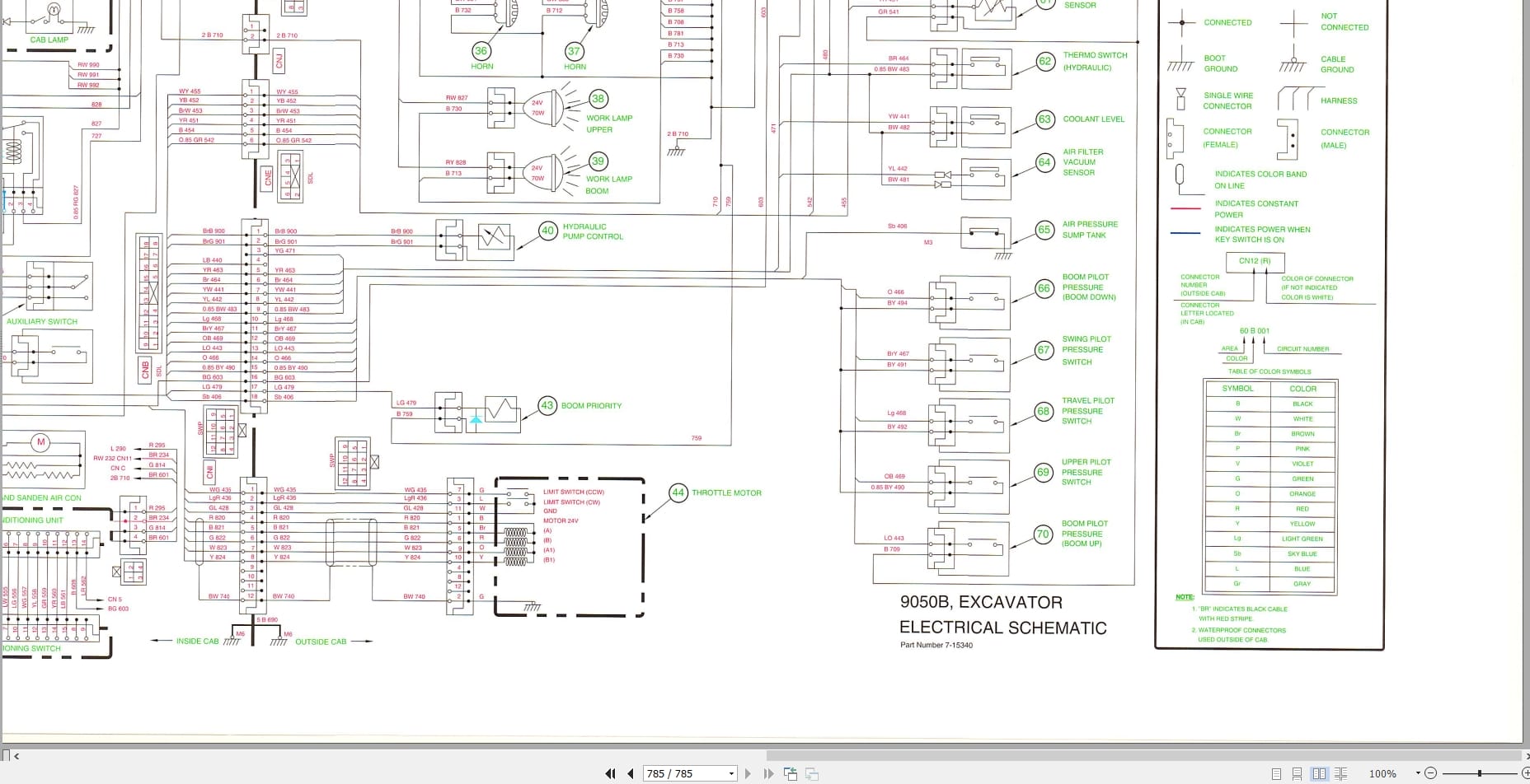 Case Excavator 9050B Service Manual 7 64192 (4)