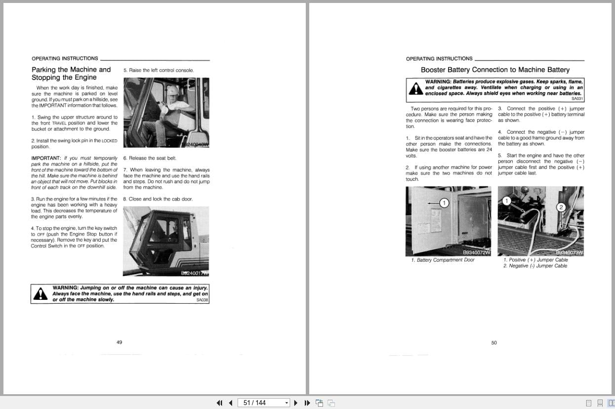 Case Excavator 9060 Operators Manual 9 23830 (2)