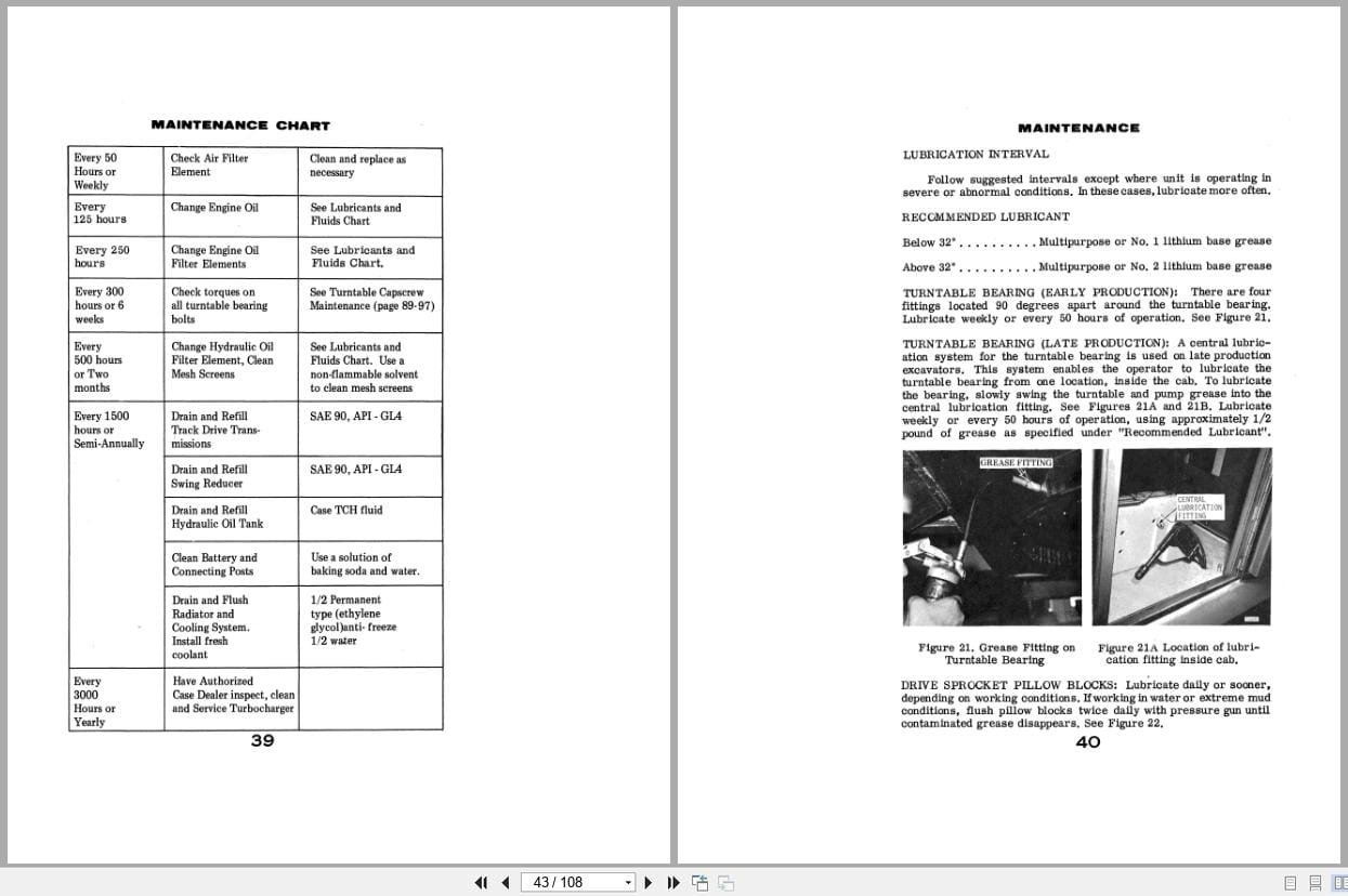 Case Excavator 980 Operators Manual 9 4542 (2)