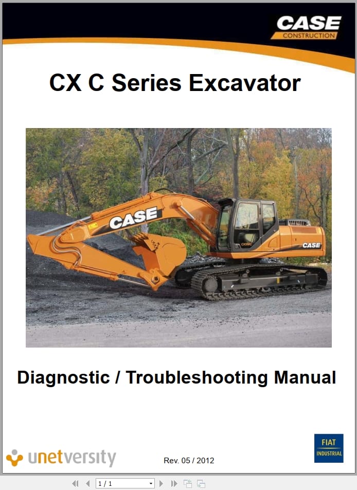 Case Excavator CX C Series Diagnostic Troubleshooting Manual (1)