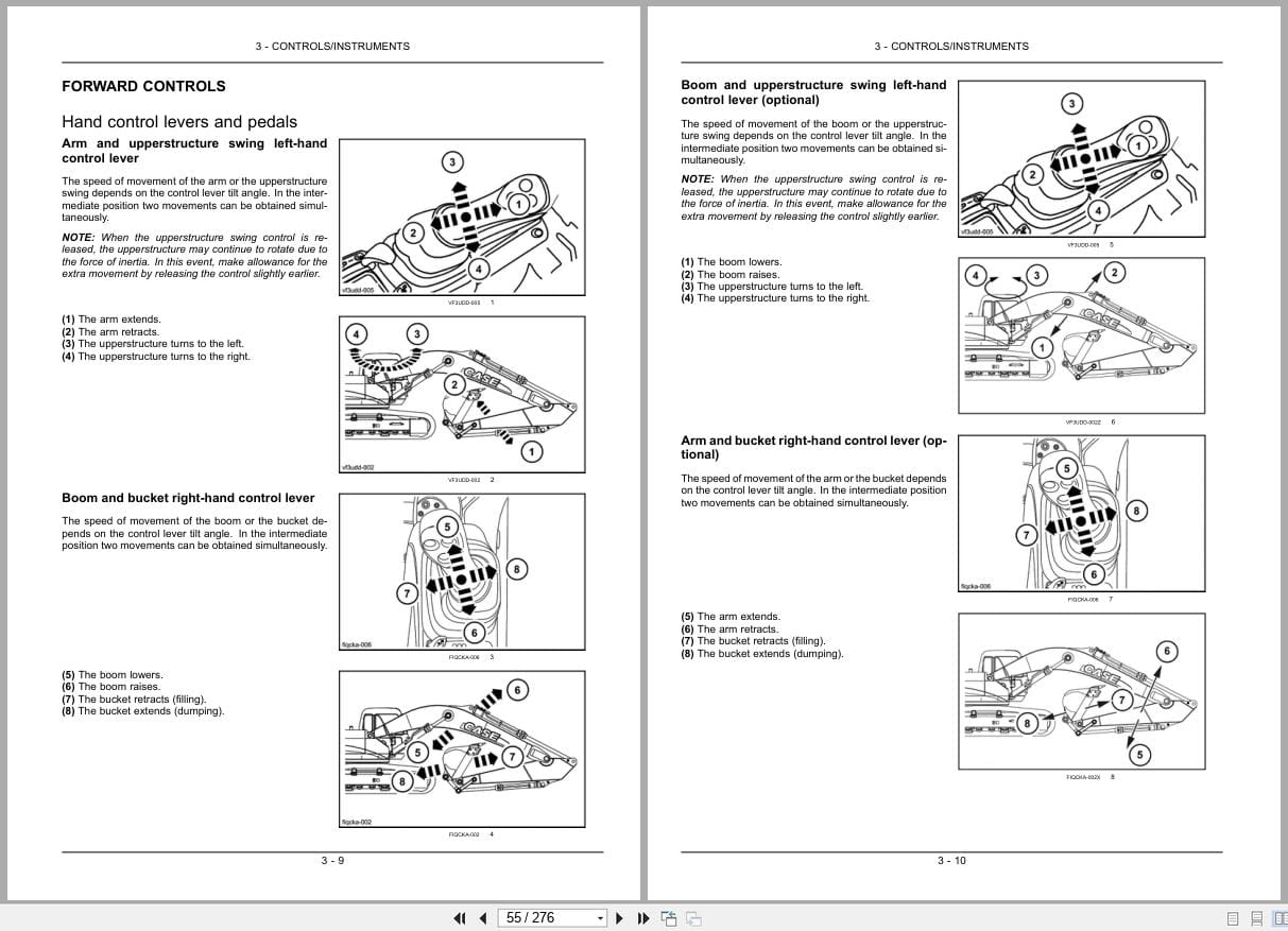 Case Excavator CX130C Tier 4 Operators Manual 84604519 (2)