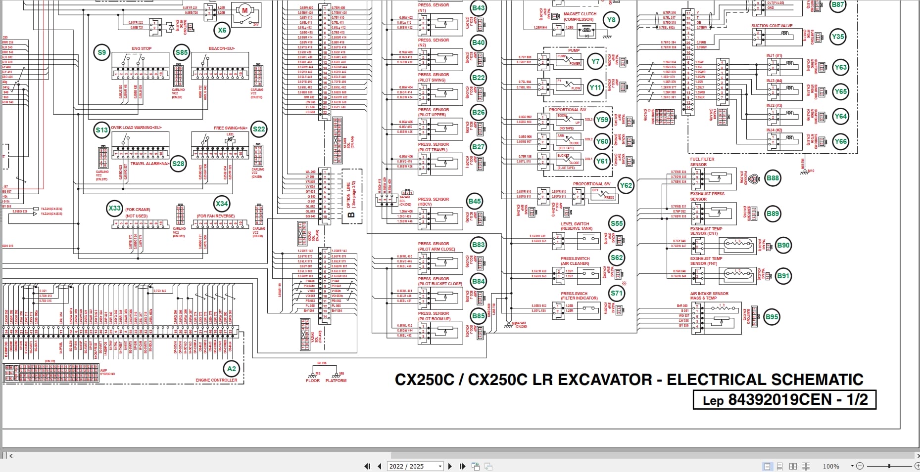 Case Excavator CX250C CX250CLR Tier 4 Service Manual 84402826 (3)